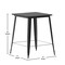 Flash Furniture 31.5 SQ Bar Top Table Black Poly Top/Black Frame JJ-T14619H-80-BKBK-GG - alternate 4